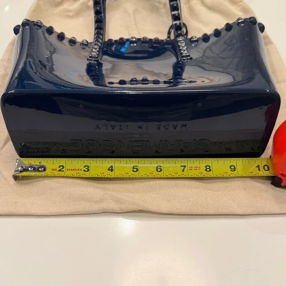 Carmen Sol NWT Navy Blue Women's Tote Bag - Picture 9 of 11